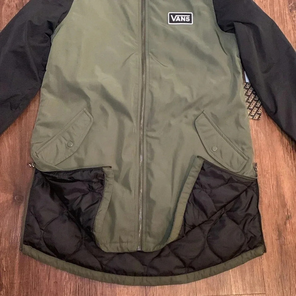Vans Boom Olive Long Jacket Boom Olive Green NWT - Picture 4 of 14